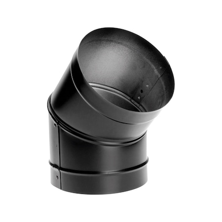 Duravent DuraVent DuraBlack 6 in. D X 6 in. D 45 deg Galvanized Steel Stove Pipe Elbow 6DBK-E45